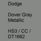 Preview: Dodge, Dover Gray Metallic, HS3 / CC / DT1662.